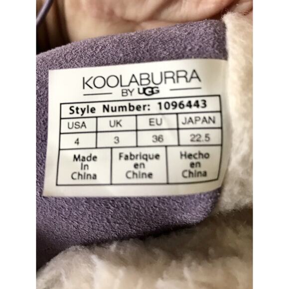 Koolaburra by UGG Boots Purple Violet Lavender Big Kid Size 4 Girls Winter Boots - Picture 11 of 12